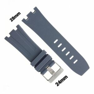 28mm X 24mm Luxury Style Rubber Watch Band Compatible With AP Style Cases
